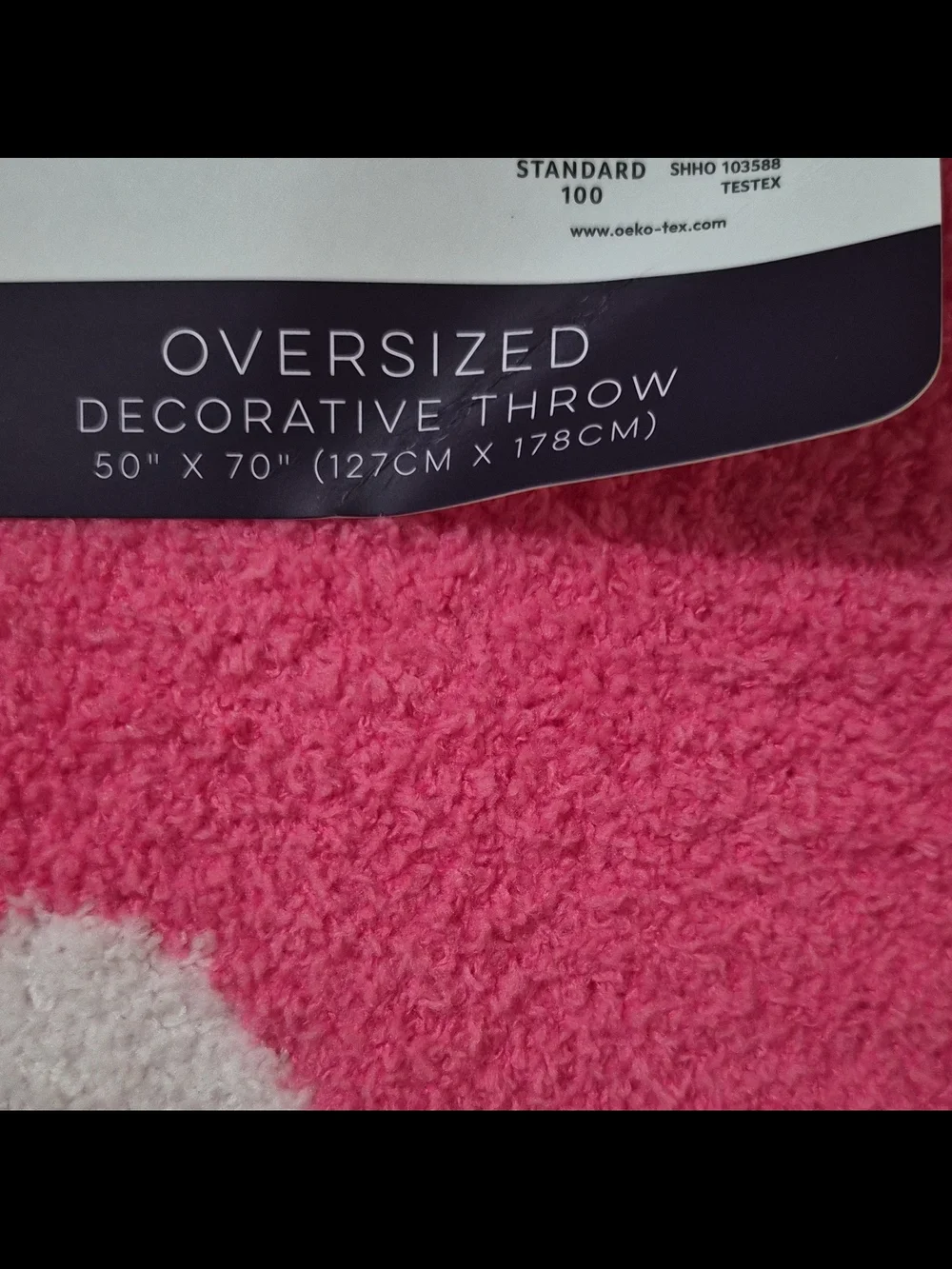 Pink & White Pumpkin Throw- Soft